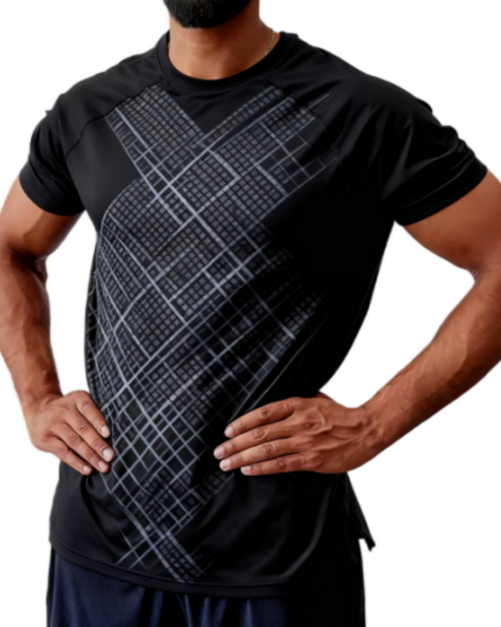 Men's Fitness T-Shirt - Lightweight, Breathable, Moisture-Wicking Athletic Fit