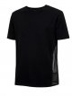 Men's Black T - Shirt with Side Mesh Panel
